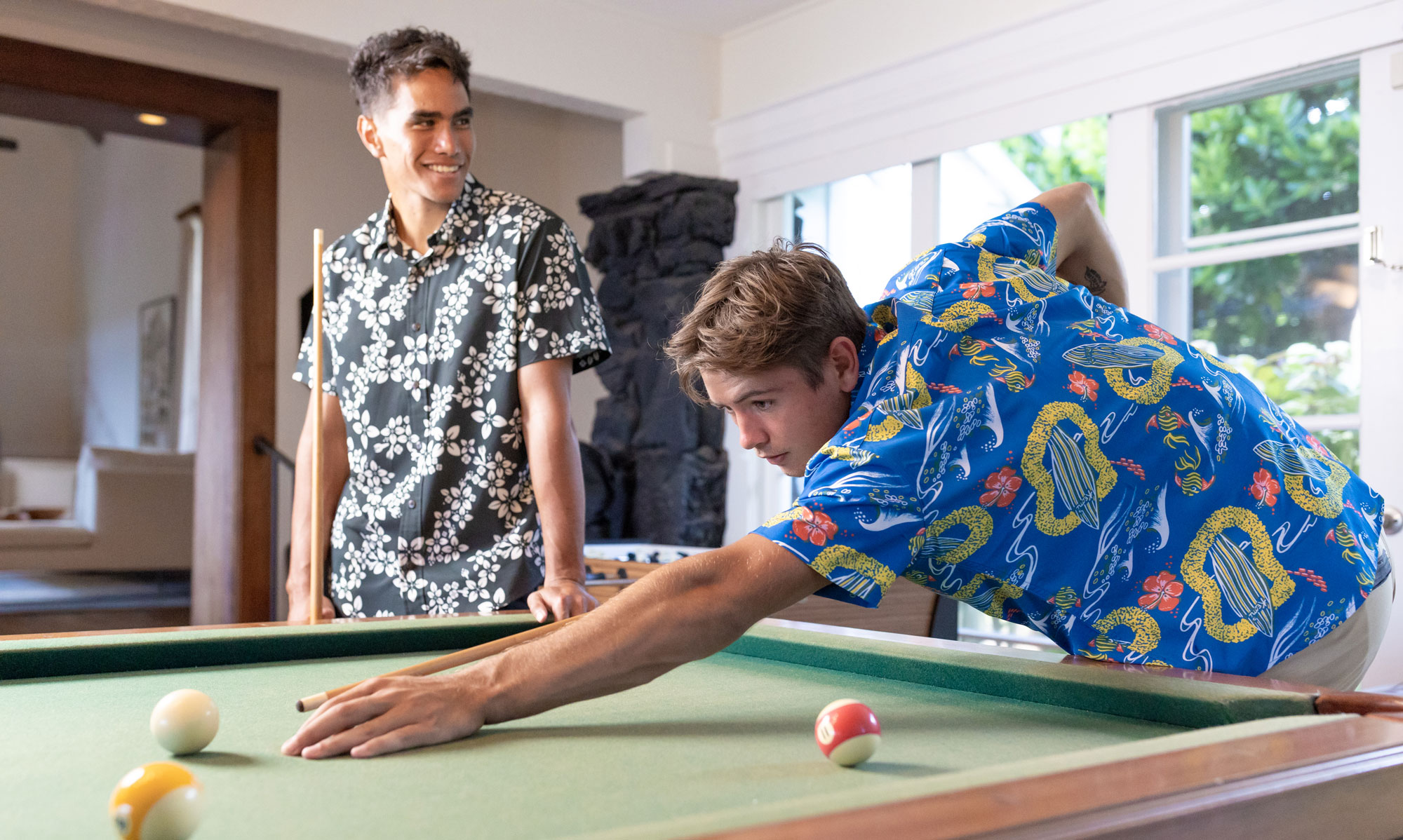 Surfboard Yellow Aloha Shirt | Men's Hawaiian Shirts | Western Aloha L