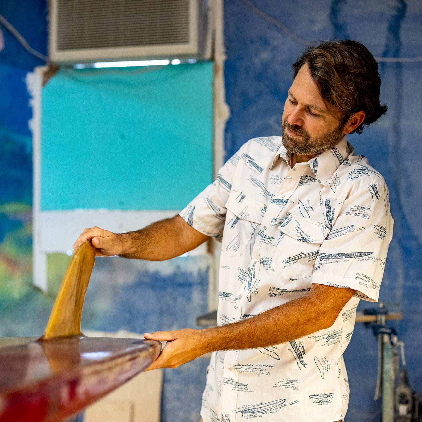 Template Men’s Short Sleeve Aloha Shirt - Sand