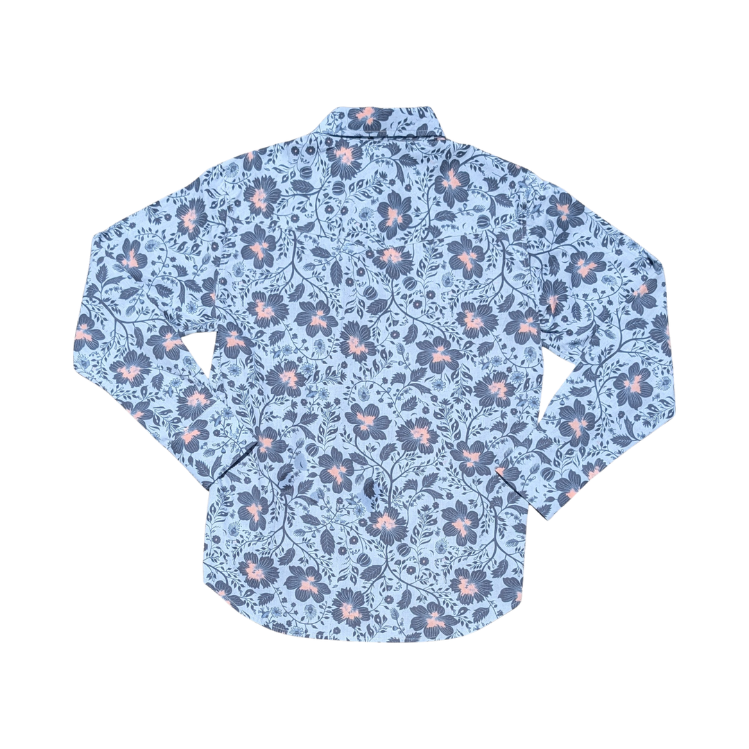 Folk Hibiscus Blue
