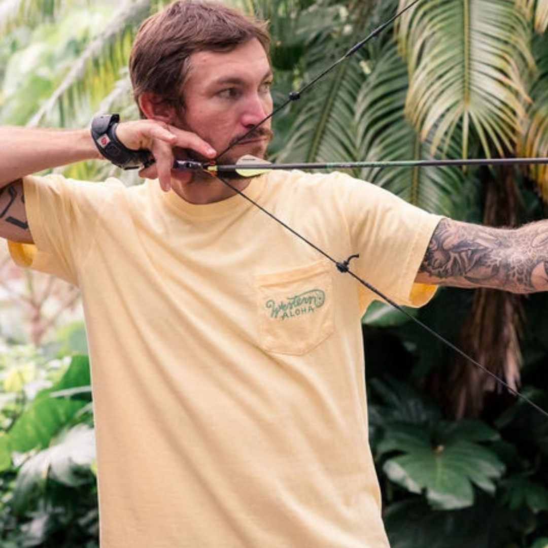Logo Pocket Tee - Yellow