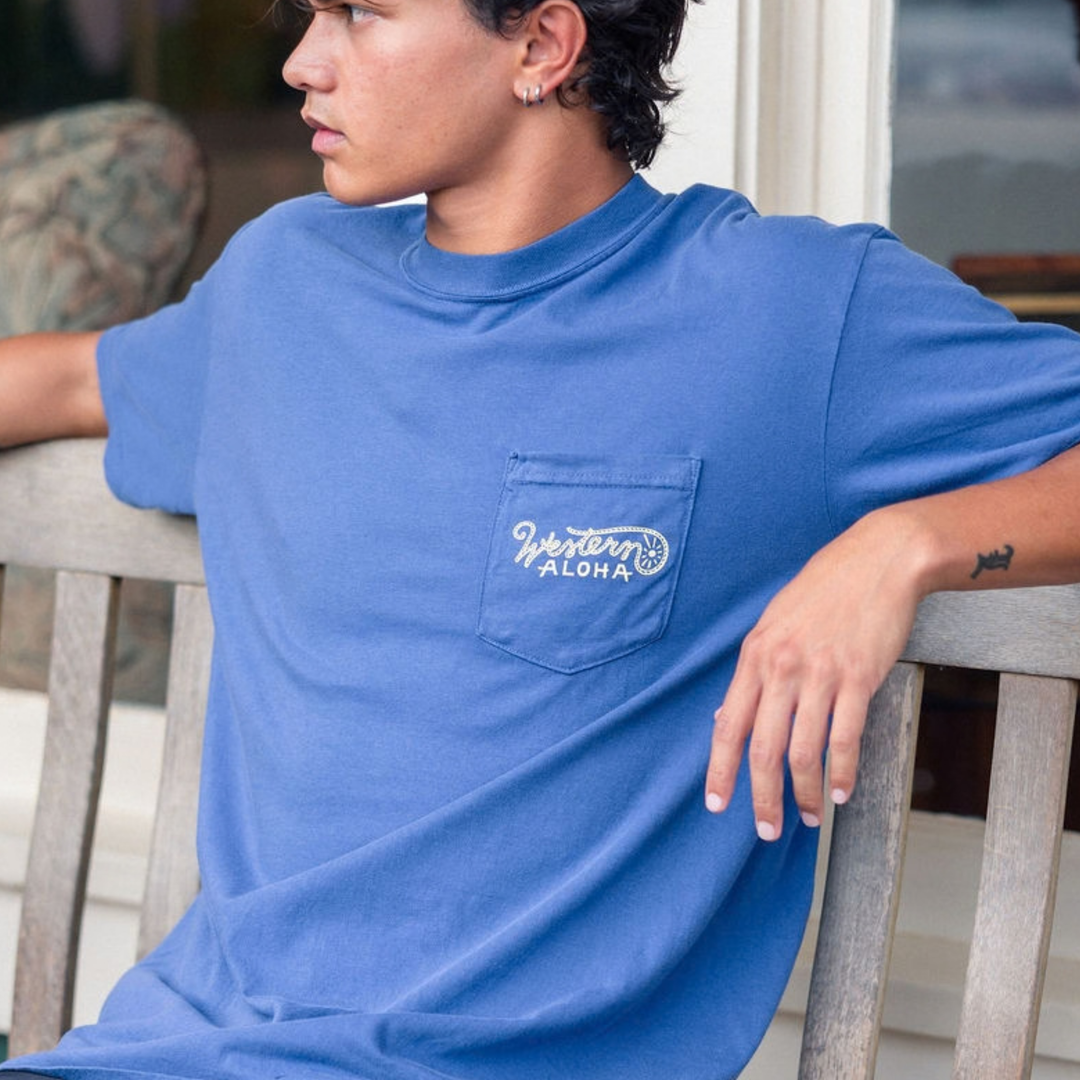 Logo Pocket Tee - Blue