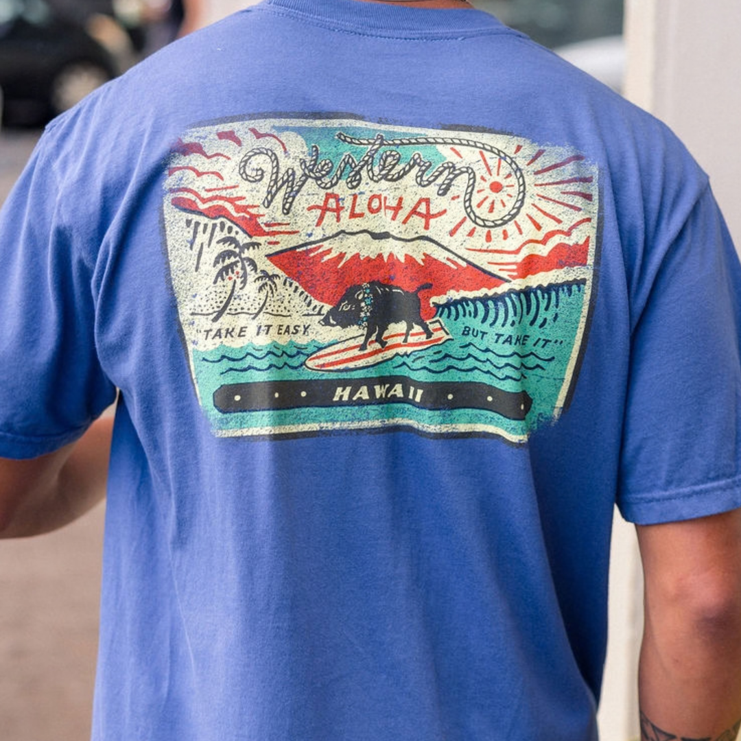 Logo Pocket Tee - Blue