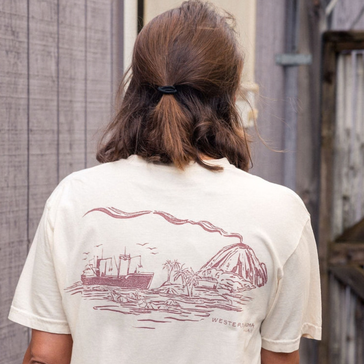 Cattle Ship Pocket Tee - Cream