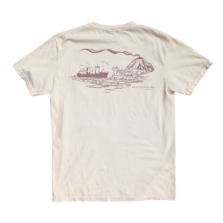 Cattle Ship Pocket Tee - Cream