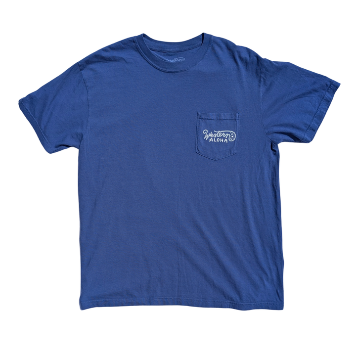 Cattle Ship Pocket Tee - Blue