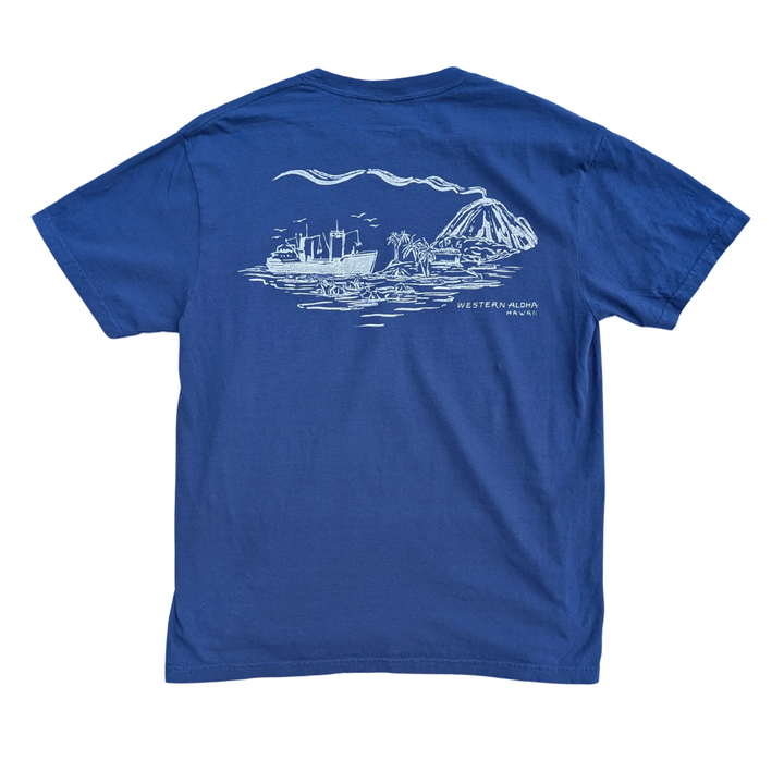 Cattle Ship Pocket Tee - Blue