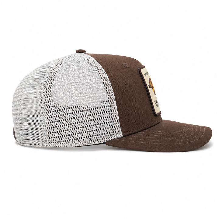 Double Lei Boar Locals Snapback Brown