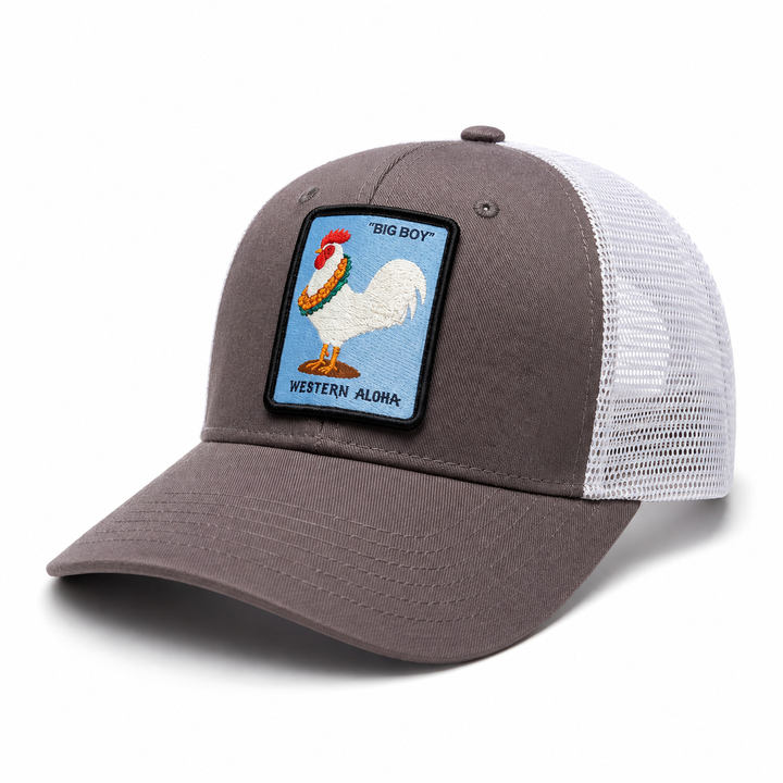 "Big Boy" Rooster Snapback Locals Gray
