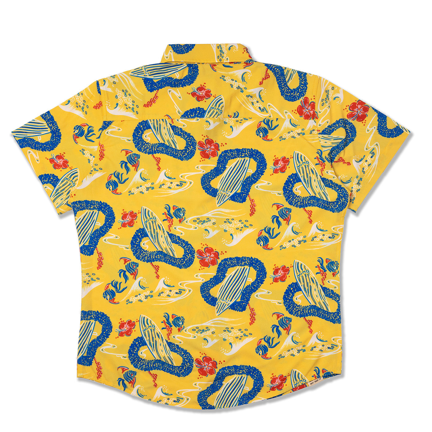 Surfboard Yellow Aloha Shirt | Men's Hawaiian Shirts | Western Aloha L