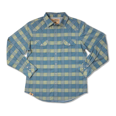 Men's Long Sleeve Palaka Nui Lagoon Blue