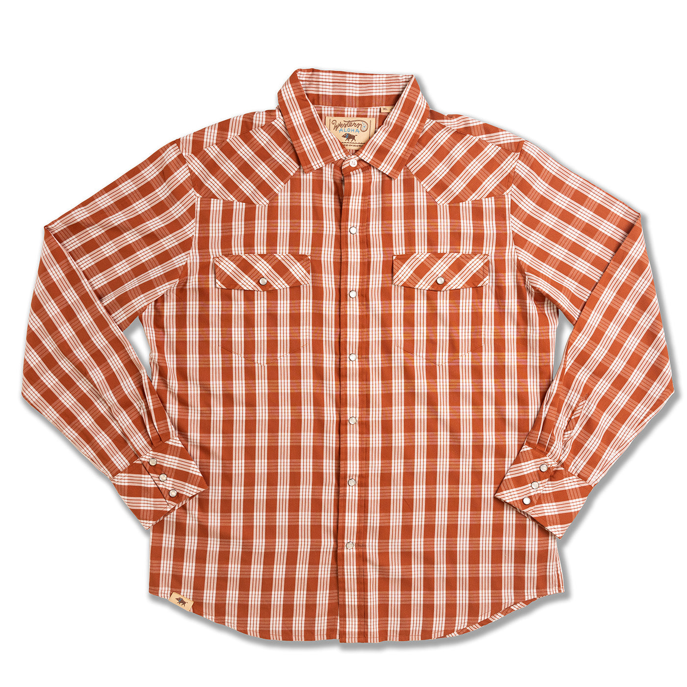 Kauai Red Palaka Western Snap Shirt – Western Aloha