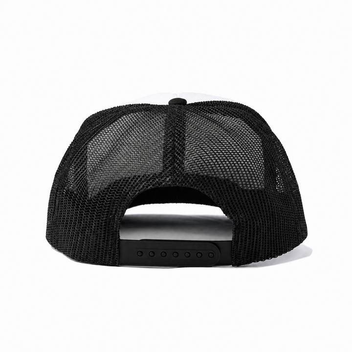 Double Lei Boar Trucker Hat Black