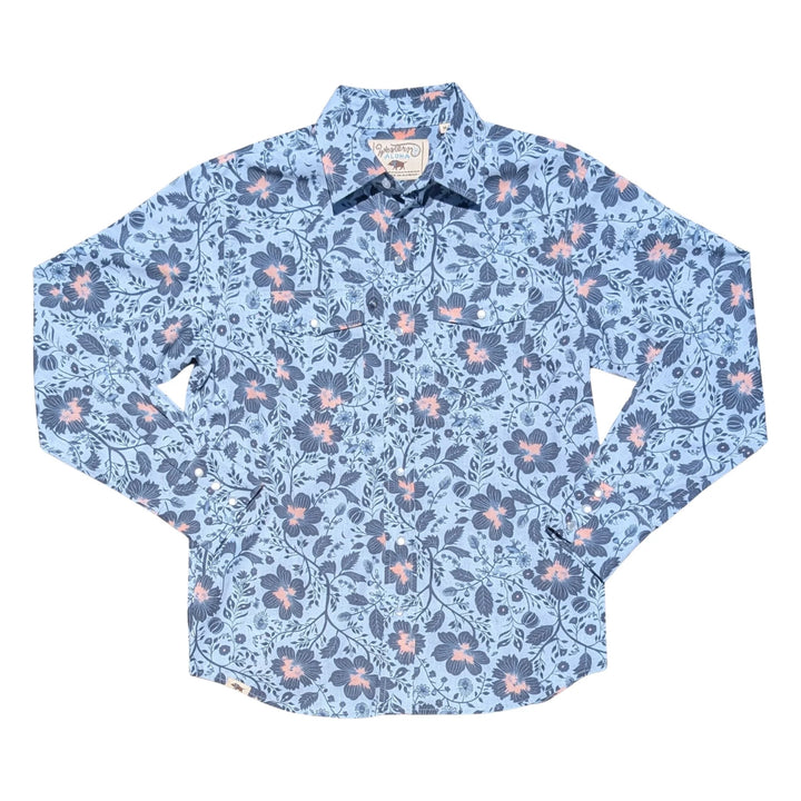 Folk Hibiscus Blue men&