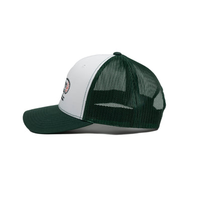 Embroidered Sunrise Snapback Hat - Green / White