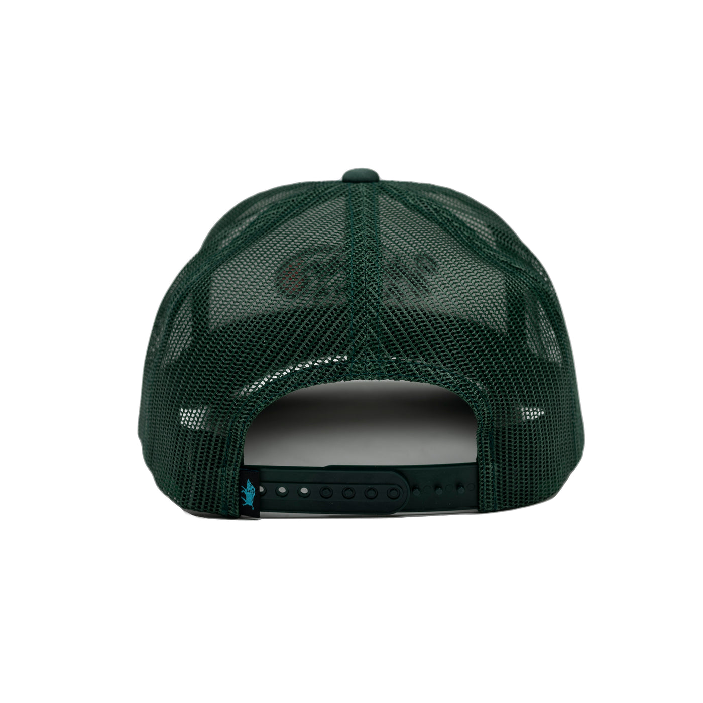 Embroidered Sunrise Snapback Hat - Green / White