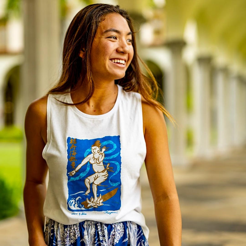 Wave of Bliss Tank by Mayumi Oda