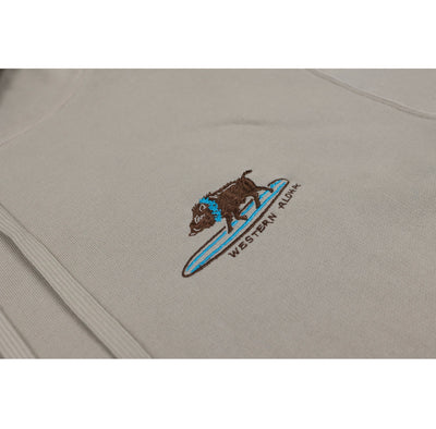 Embroidered Surfing Boar Hoodie