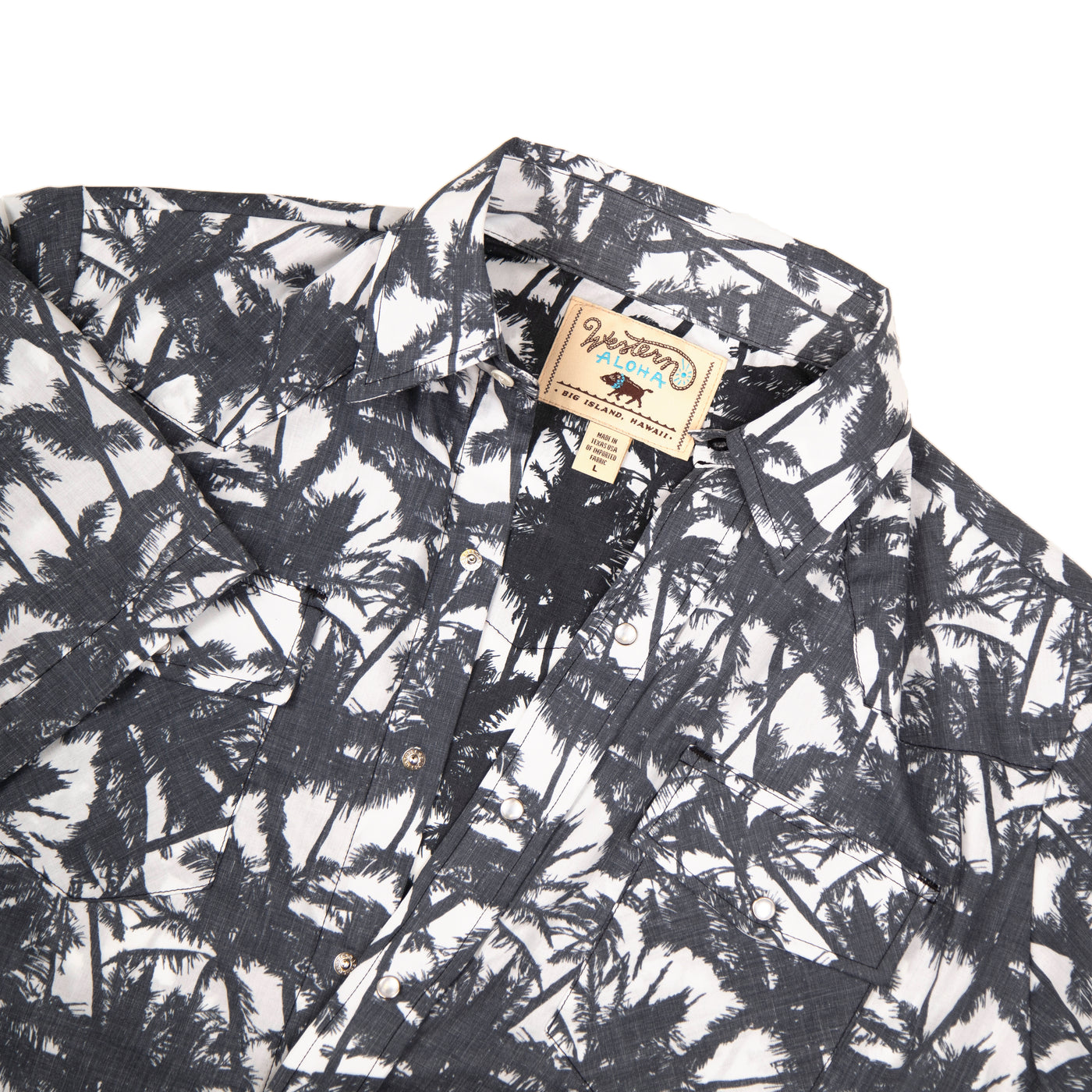 Coconut Palms Men's Shirt Sleeve Aloha Shirt