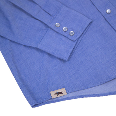 Monterrey Snap Shirt Men's Long Sleeve Light Blue