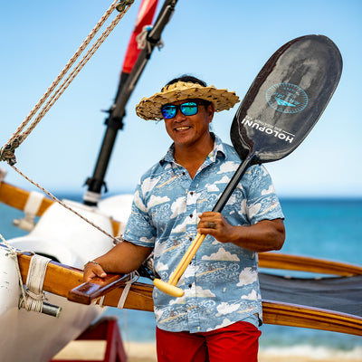 Solo Paddler Men's Short Sleeve Aloha Shirt
