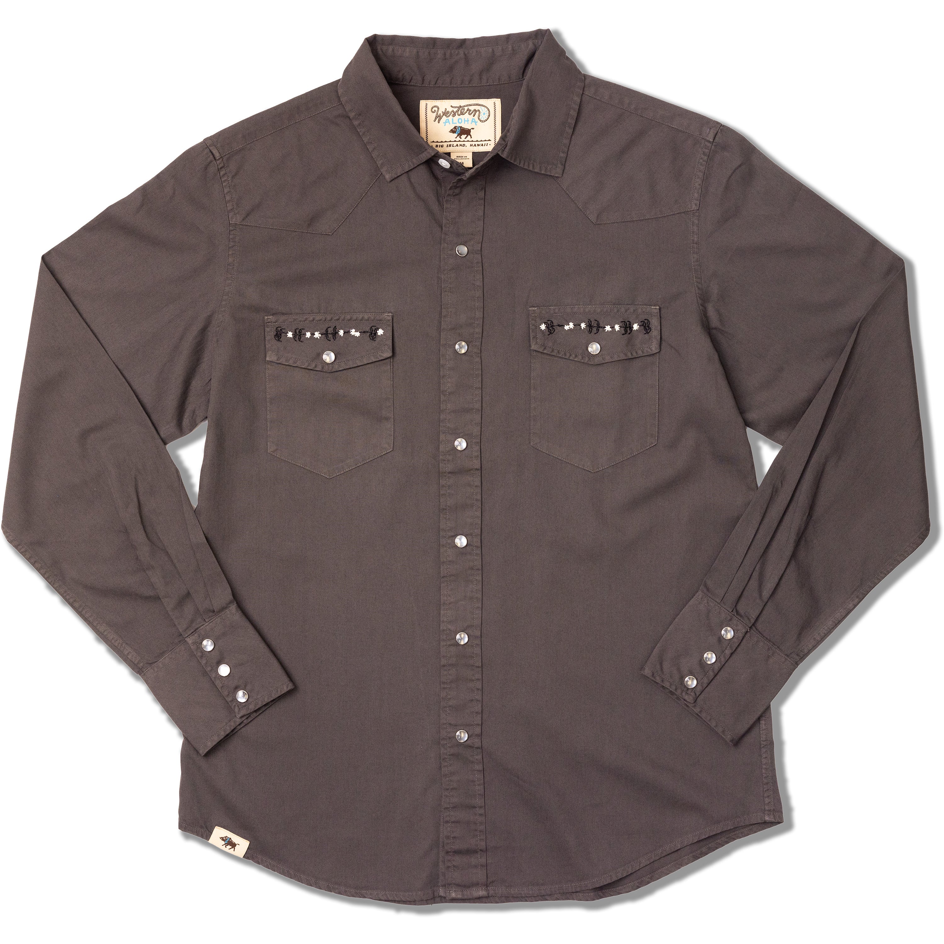完売品　KAYALA WESTERN SHIRT Koa Western Pearl Snap Shirt – Western Aloha