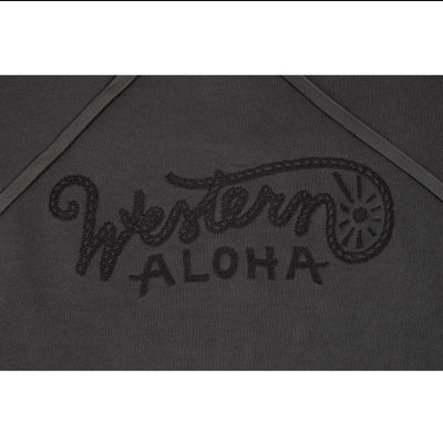 Embroidered Rope Logo Hoodie Charcoal
