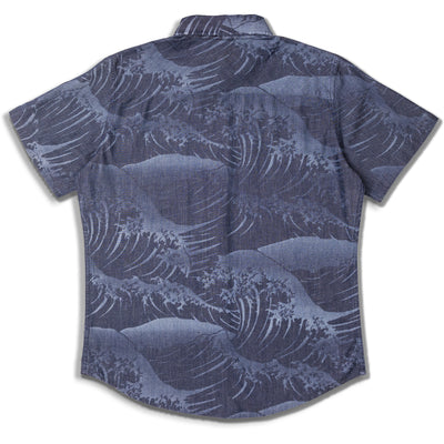Indigo Denim Short Sleeve Aloha Shirt Alenuihaha