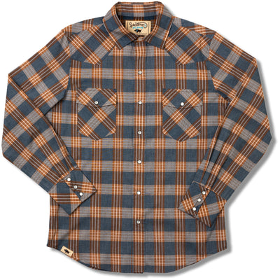 Palaka Nui Long Sleeve Blue / Kauai Red Men's Shirt