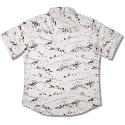 Saddle Road Short Sleeve White / Kauai Red Men's Shirt