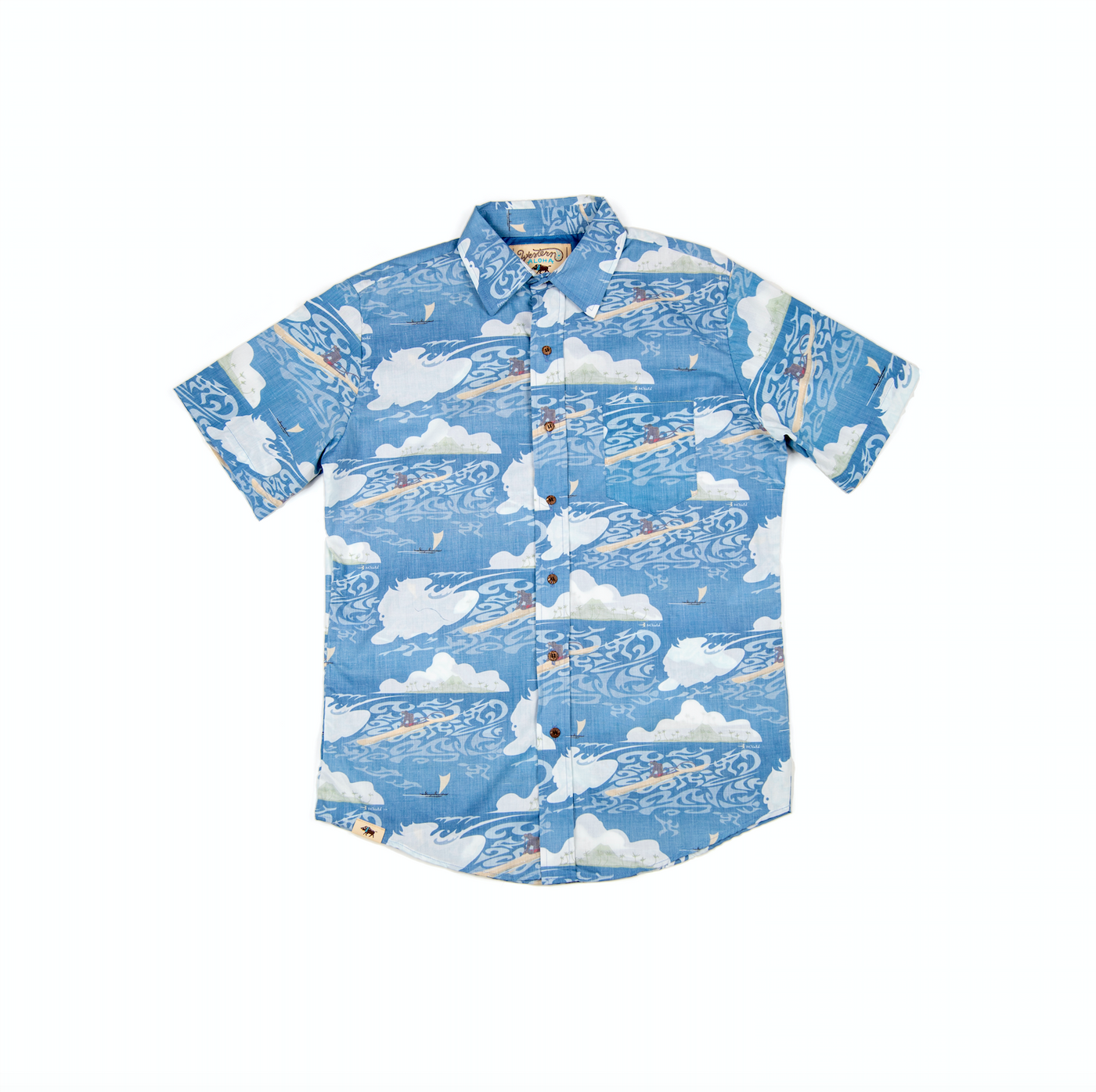 Solo Paddler Men's Short Sleeve Aloha Shirt