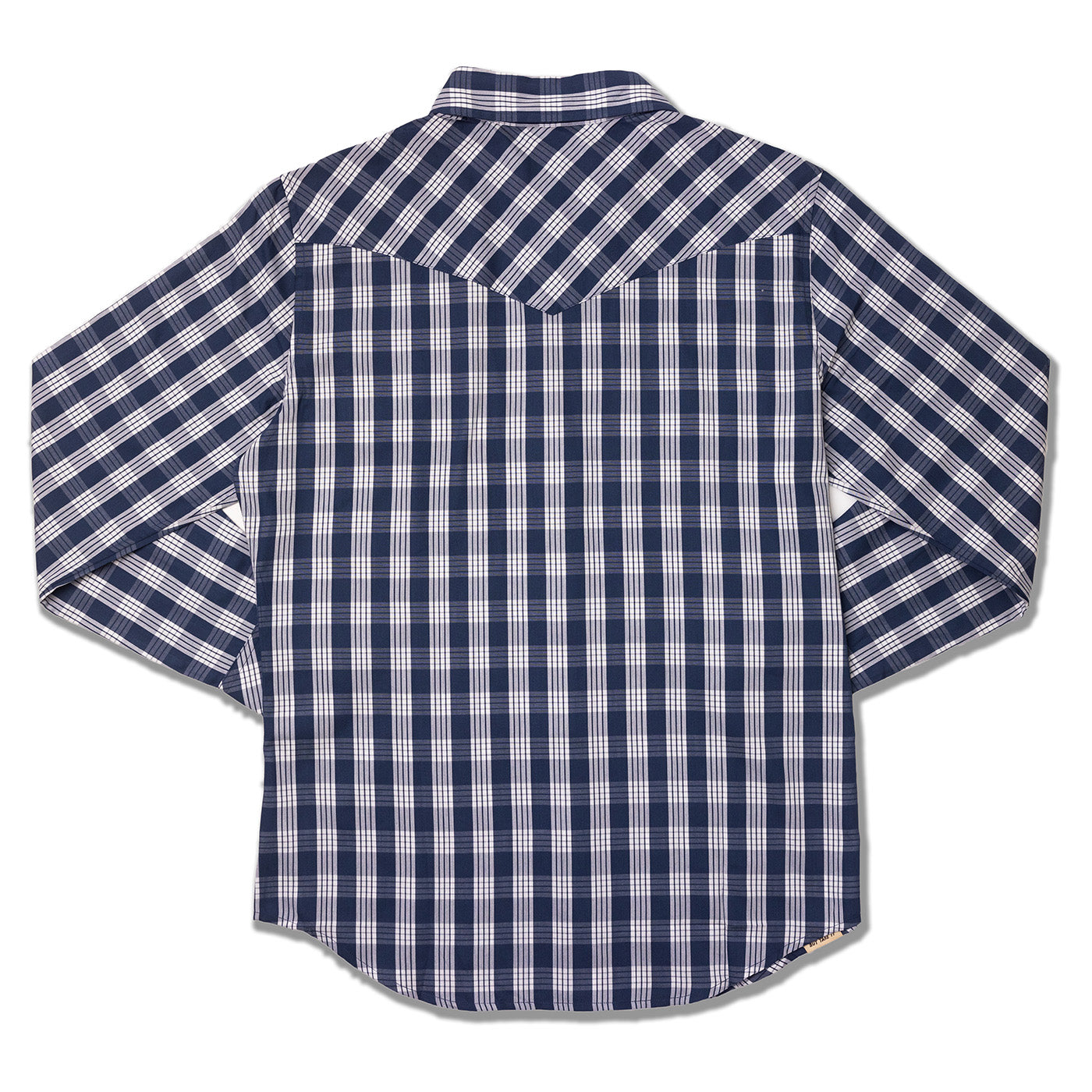 Navy Palaka Western Pearl Snap Shirt – Western Aloha