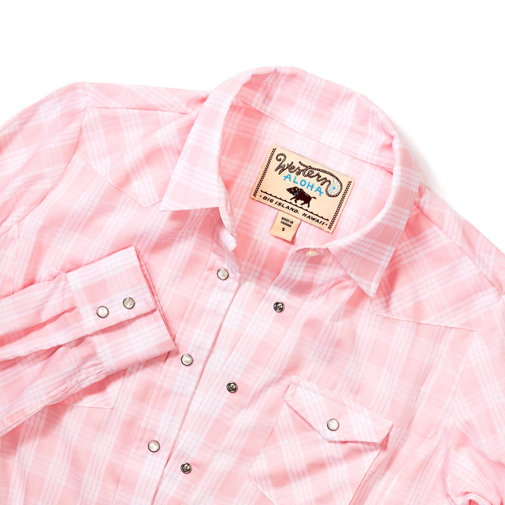 Women's Palaka Snap Shirt Pink