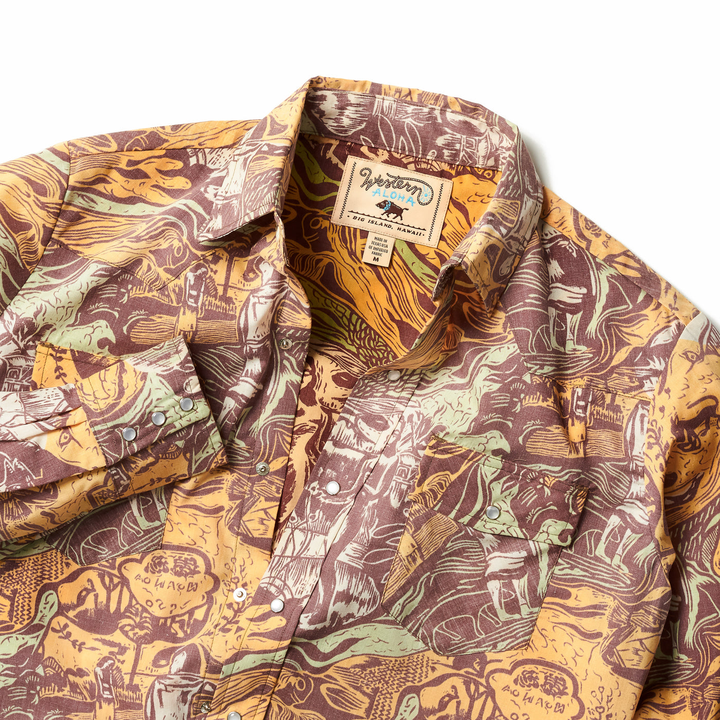 Noa Noa - Men's Long Sleeve Aloha Shirt