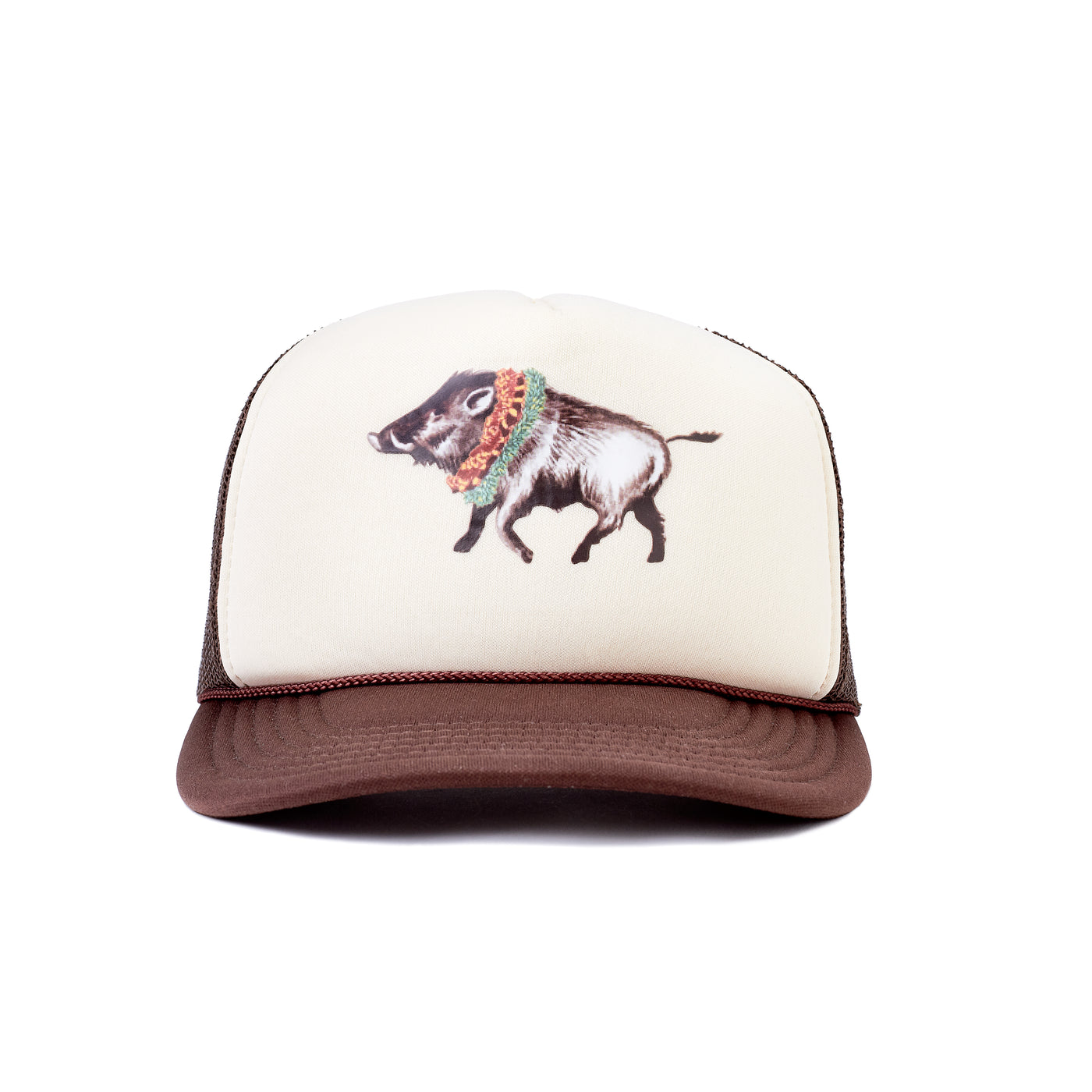 Double Lei Boar Foam Trucker Hat