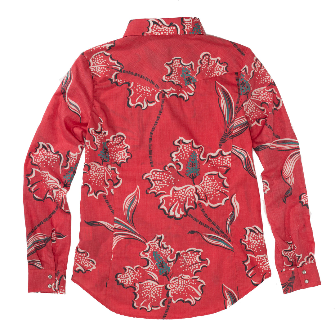 Women's Western Floral Pearl Snap Shirt