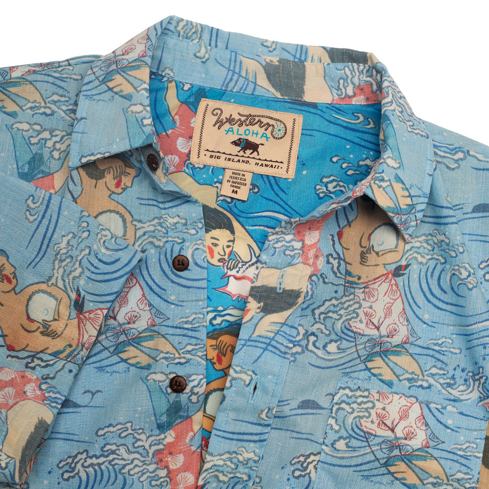 Guardian Of The Sea - Men's Short Sleeve Aloha Shirt
