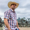 Palaka Nui Short Sleeve Sand / Navy / Lava Red Men&
